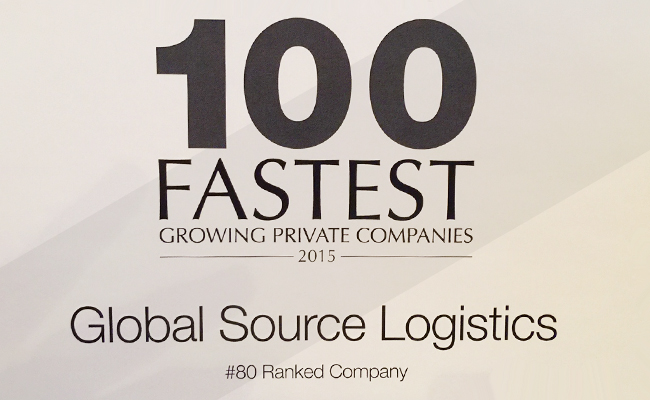 Global Source Logistics Named #80 in Los Angeles Business Journal’s Fastest Growing Companies